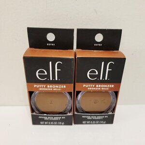 2 Elf Putty Bronzer Bronzed Belle Infused Argan Oil Vitamin E 0.35 oz